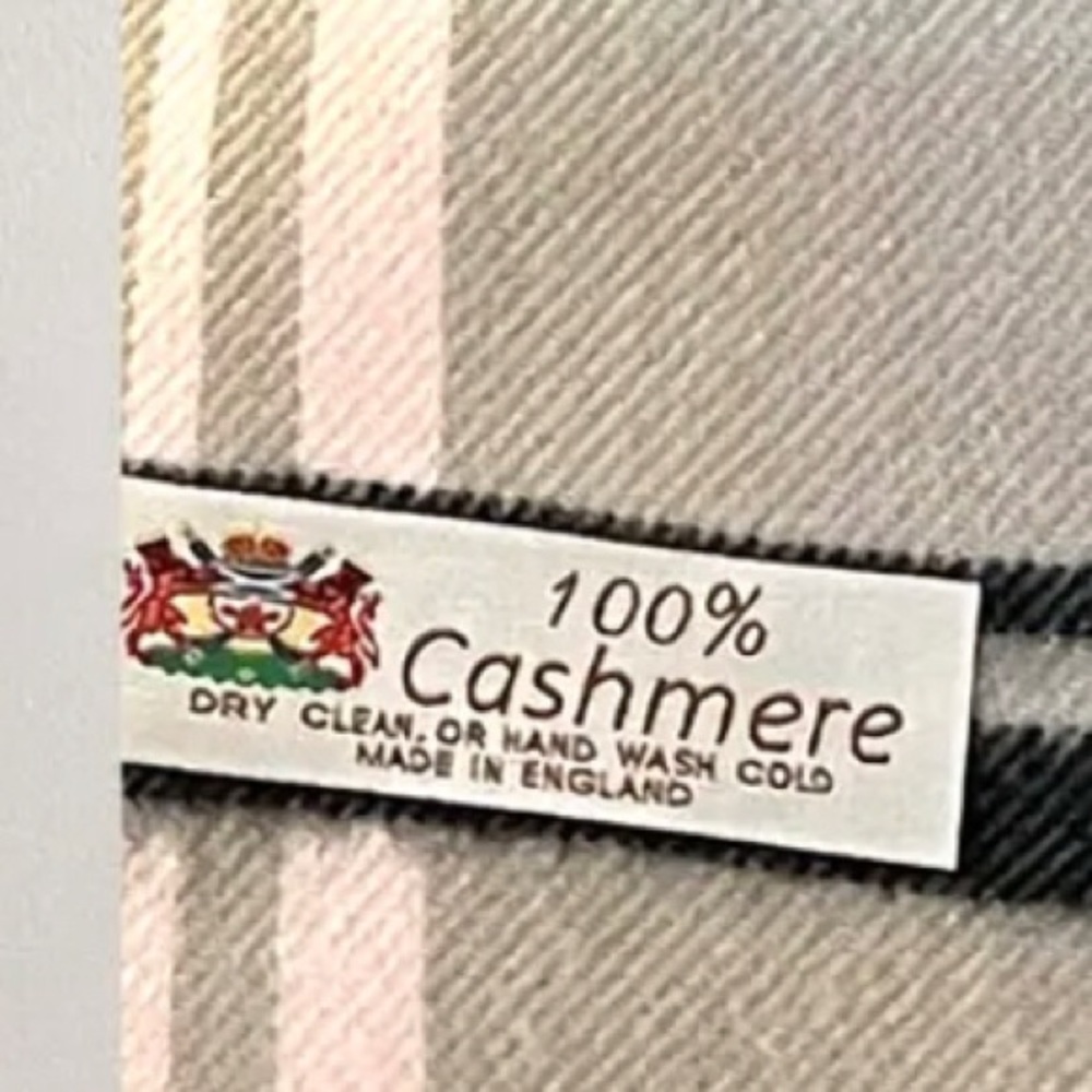 More on order. Check back. New Pink Cashmere Scarf - Picture 5 of 6